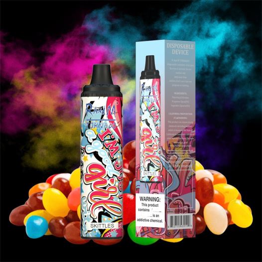 RandM Shop - RandM Tornado מכשיר vape pod בקרת זרימת אוויר 6000 1 יחידה BVXTB6294 כַּדוֹרֶת