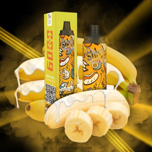 RandM Vape Factory - RandM Tornado מכשיר vape pod בקרת זרימת אוויר 6000 1 יחידה BVXTB6288 חלב בננה