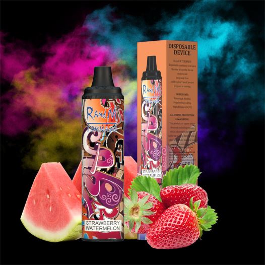 RandM Vape ישראל - RandM Tornado מכשיר vape pod בקרת זרימת אוויר 6000 1 יחידה BVXTB6292 אבטיח תות