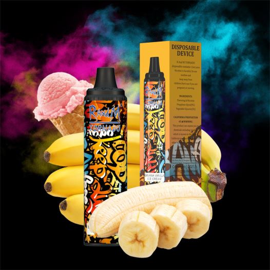 Tornado Vape Shop - RandM Tornado מכשיר vape pod בקרת זרימת אוויר 6000 1 יחידה BVXTB6290 קרח שופע
