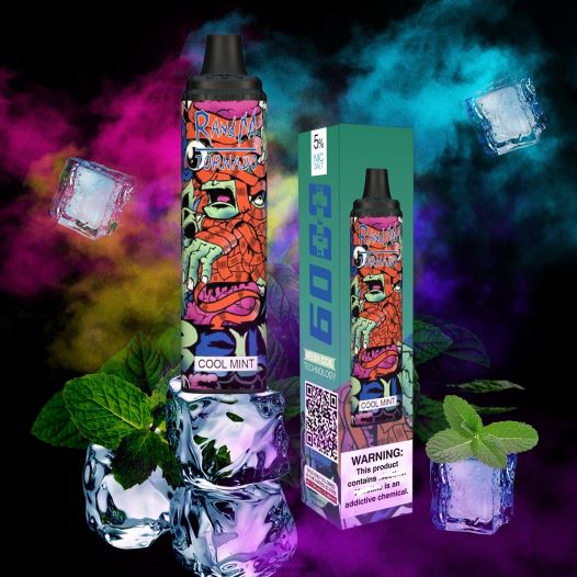 Tornado Vape Shop - RandM Tornado מכשיר vape pod בקרת זרימת אוויר 6000 1 יחידה BVXTB6290 קרח שופע