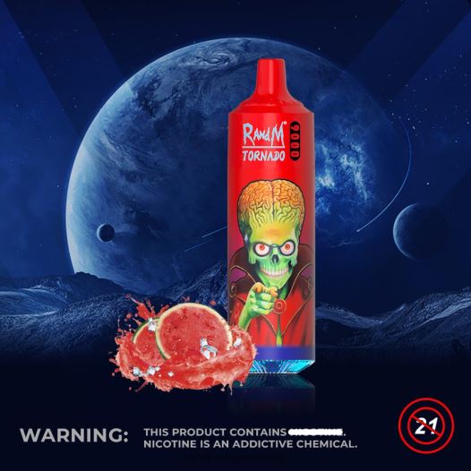 RandM Shop Discount - RandM Tornado 9000 vape pod מכשיר 1 pc גרסה 2 BVXTB6147 קרח ברז אבטיח