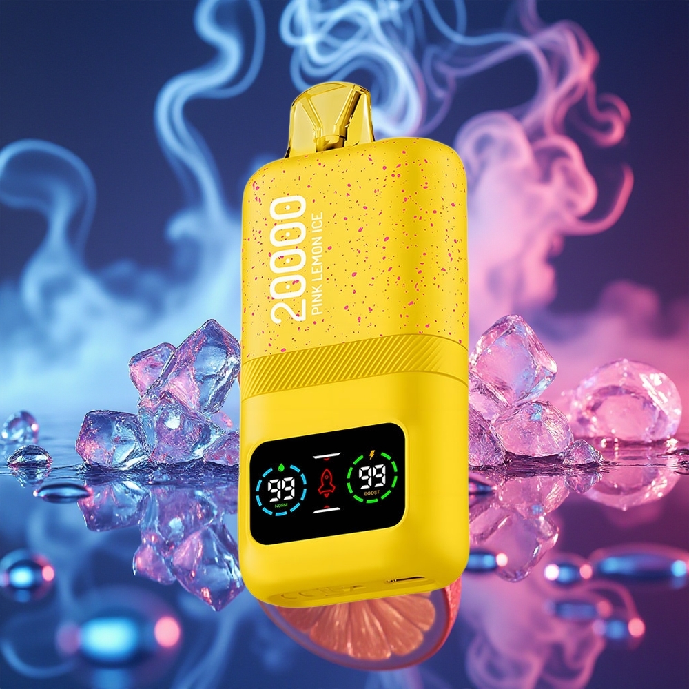 Aivono Aim Magic 20000 לימון ורוד קרח עם סלילי רשת כפולים