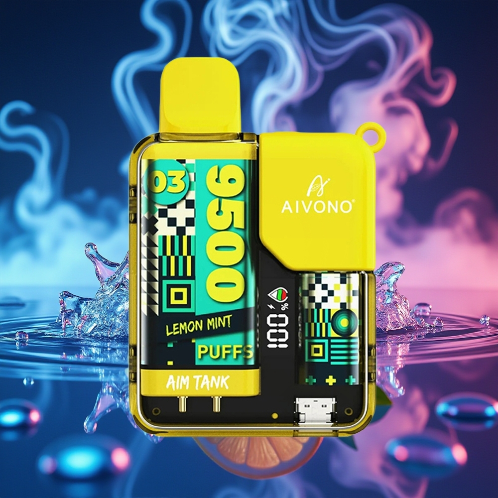Aivono Aim Tank 9500 לימון נענע עם סוללה 650mAh