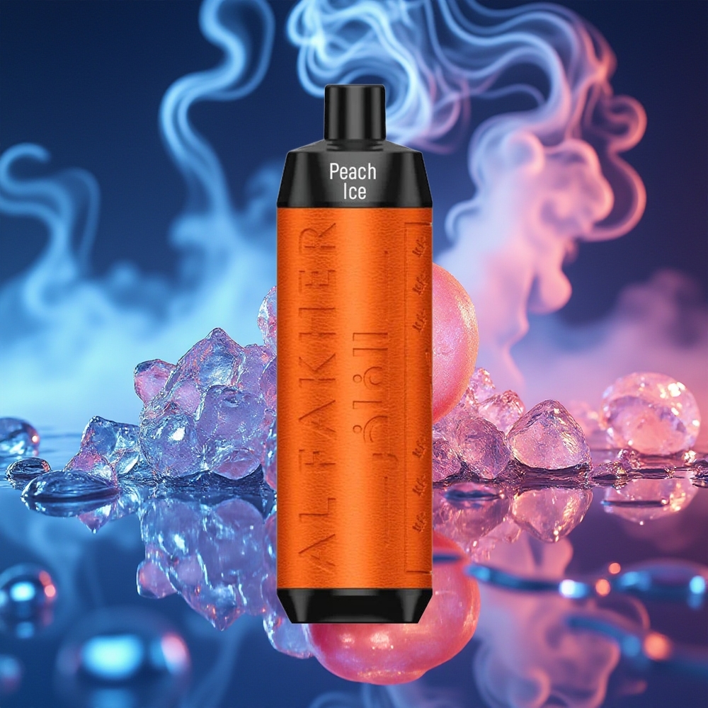 Al Fakher Crown Bar 8000 Crystal אפרסק קרח עם סוללת 600mah