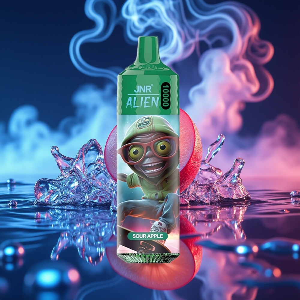 JNR Alien 10000 תפוח חמוץ עם סוללת 850mAh