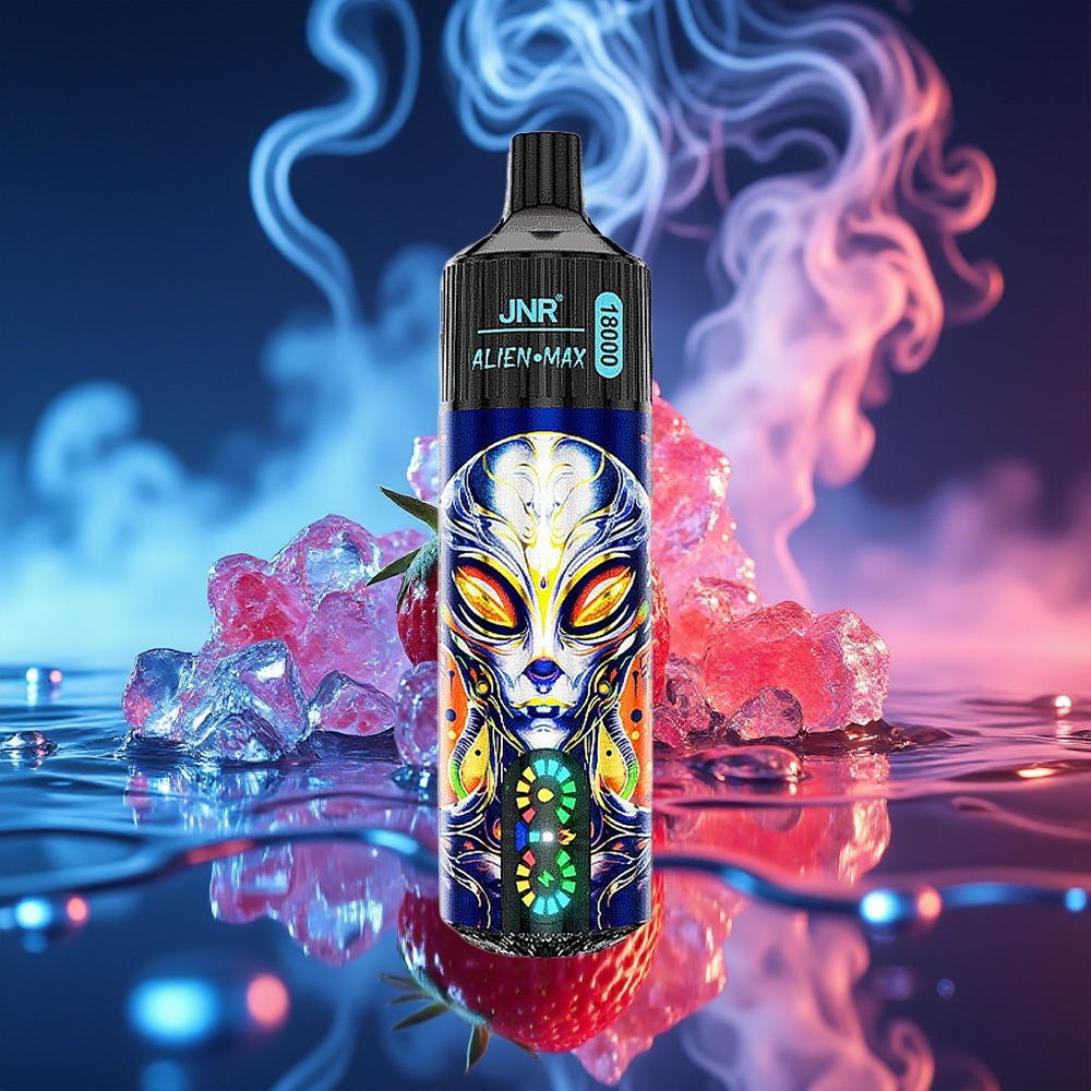 JNR Alien Max 18000 תות אבטיח מסטיק כפול