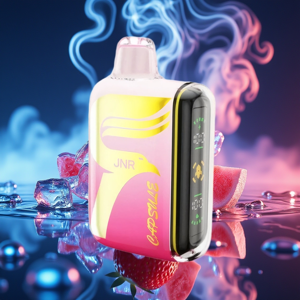 JNR Capsule 15000 תות אבטיח קרח עם סליל דואלי