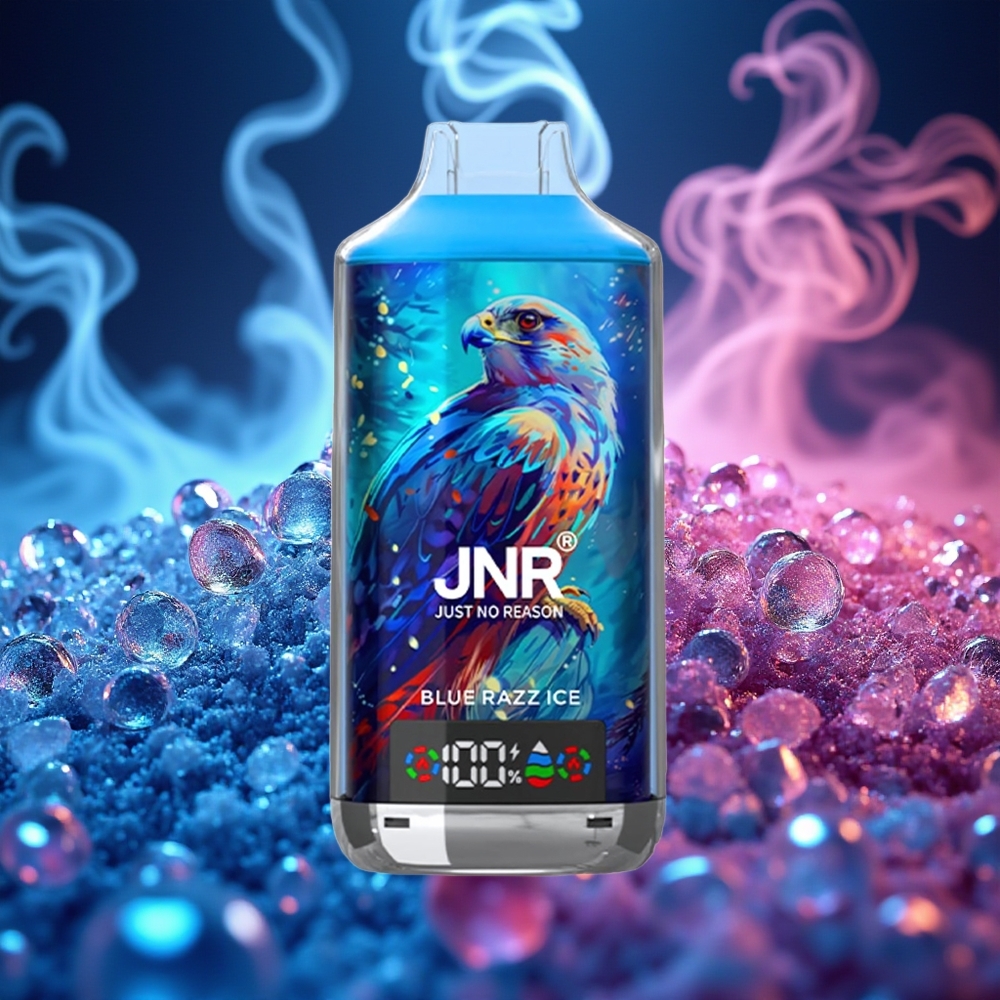 JNR Falcon X 18000 כחול ראז קרח עם סוללה 750mAh