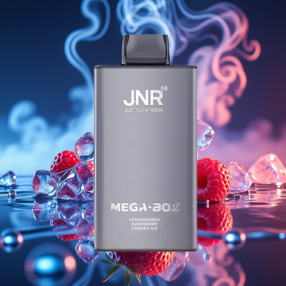 JNR Mega Box 25000 תות פטל דובדבן קרח עם סוללה 850mAh