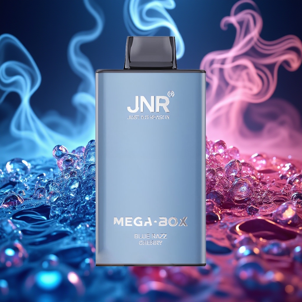 JNR Mega Box 25000 דובדבן ראז כחול סוללה כפולה