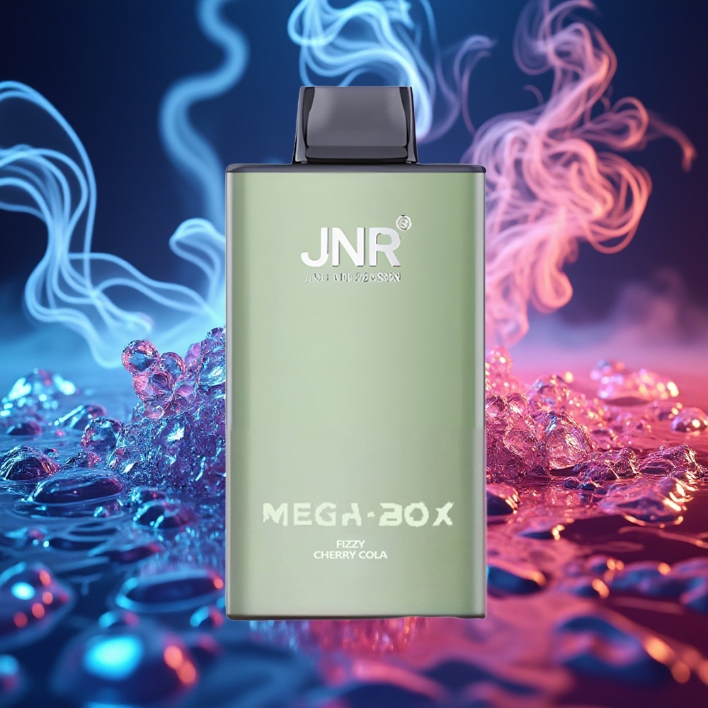 JNR Mega Box 25000 קולה דובדבן מבעבע עם סוללה כפולה
