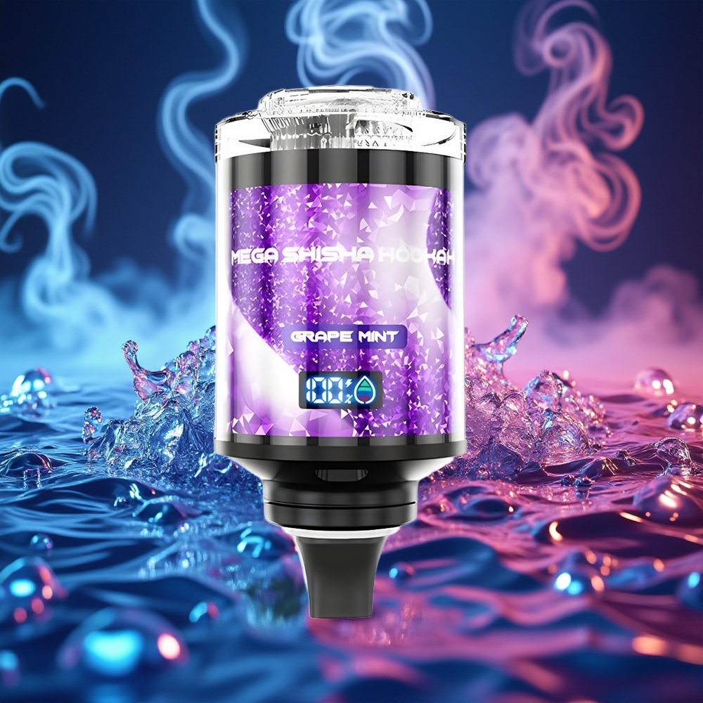 JNR Mega Shisha Hookah 100K ענבים נענע 2200mAh