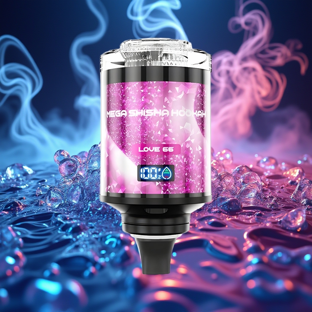 JNR Mega Shisha Hookah 100K אהבה 66 עם סוללה 2200mAh