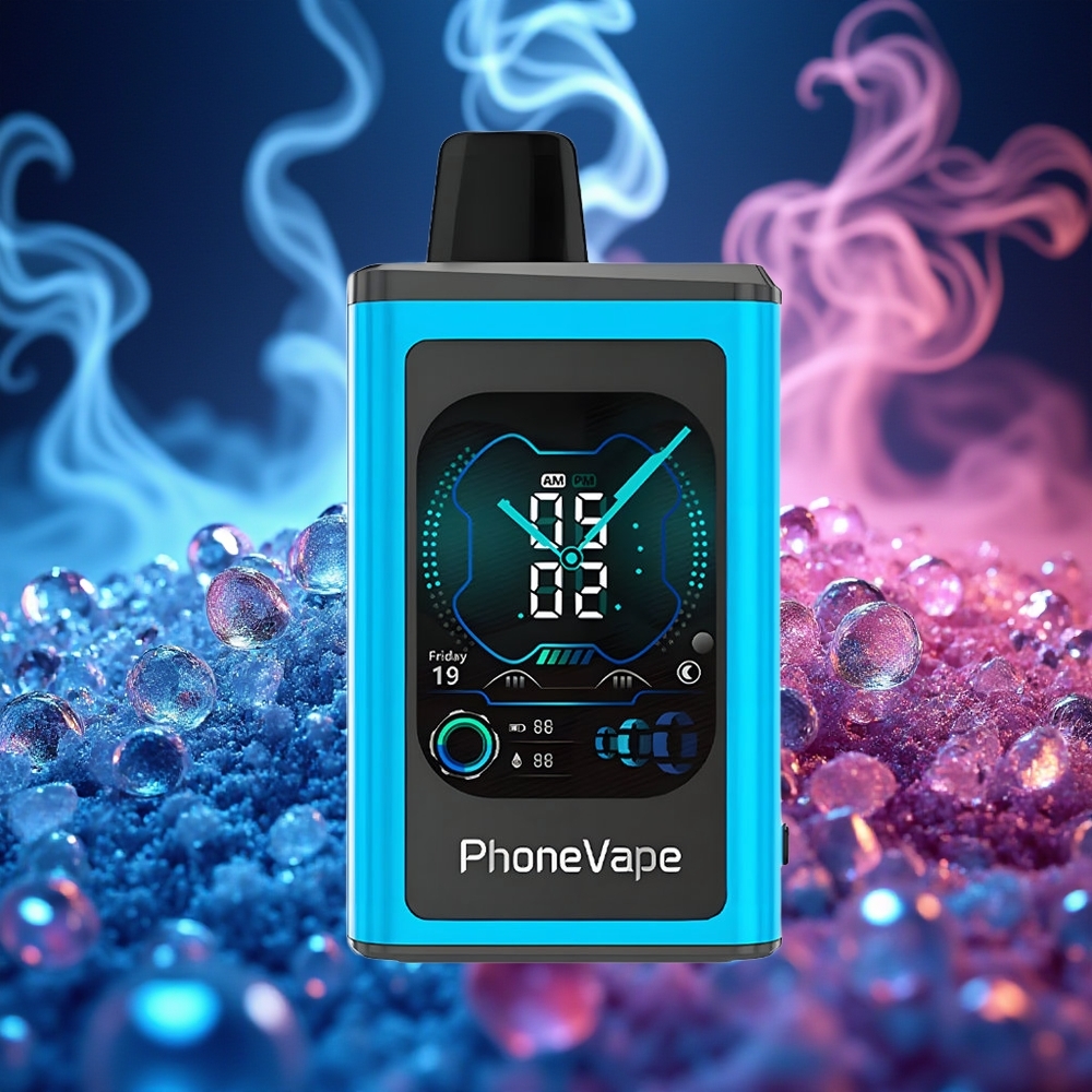 JNR PhoneVape 30000 כחול ראז קרח עם מצב טורבו
