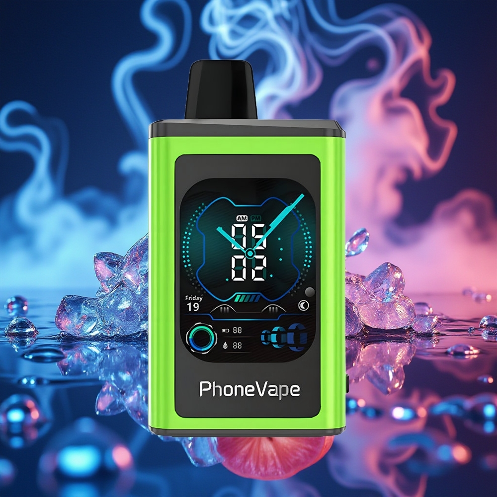 JNR PhoneVape 30000 תפוח חמוץ קרח עם מצב טורבו