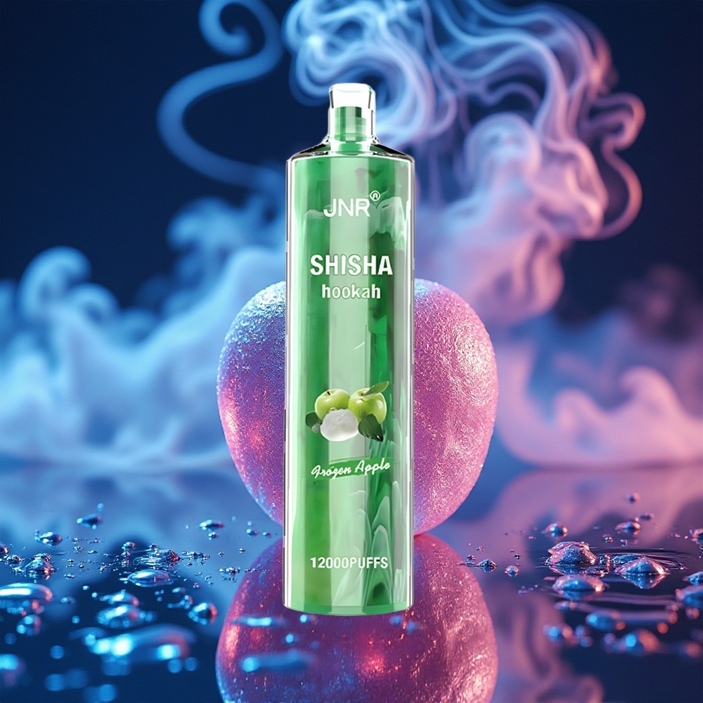 JNR Shisha Hookah 12000 תפוח קפוא עם סליל 0.6 אוהם