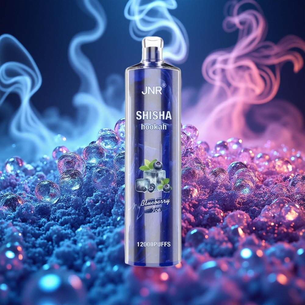 JNR Shisha Hookah 12000 אוכמניות קרח עם סוללת 750mAh