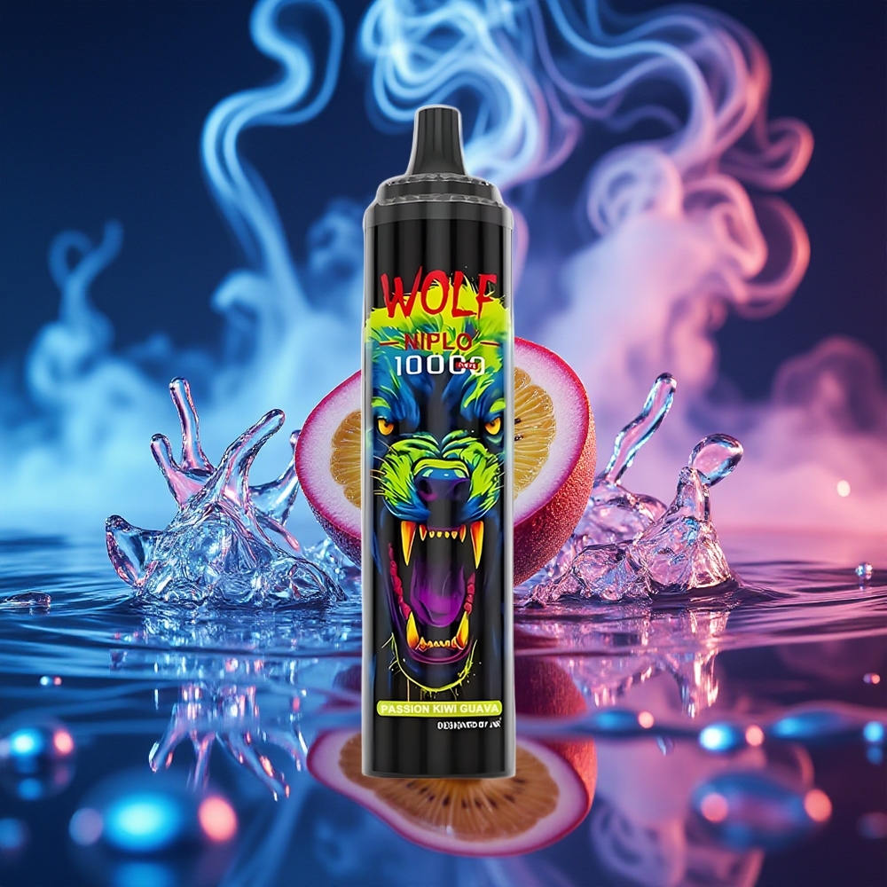 JNR Wolf Niplo 10000 תשוקה קיווי גויאבה 20 מל סוללה 650mAh