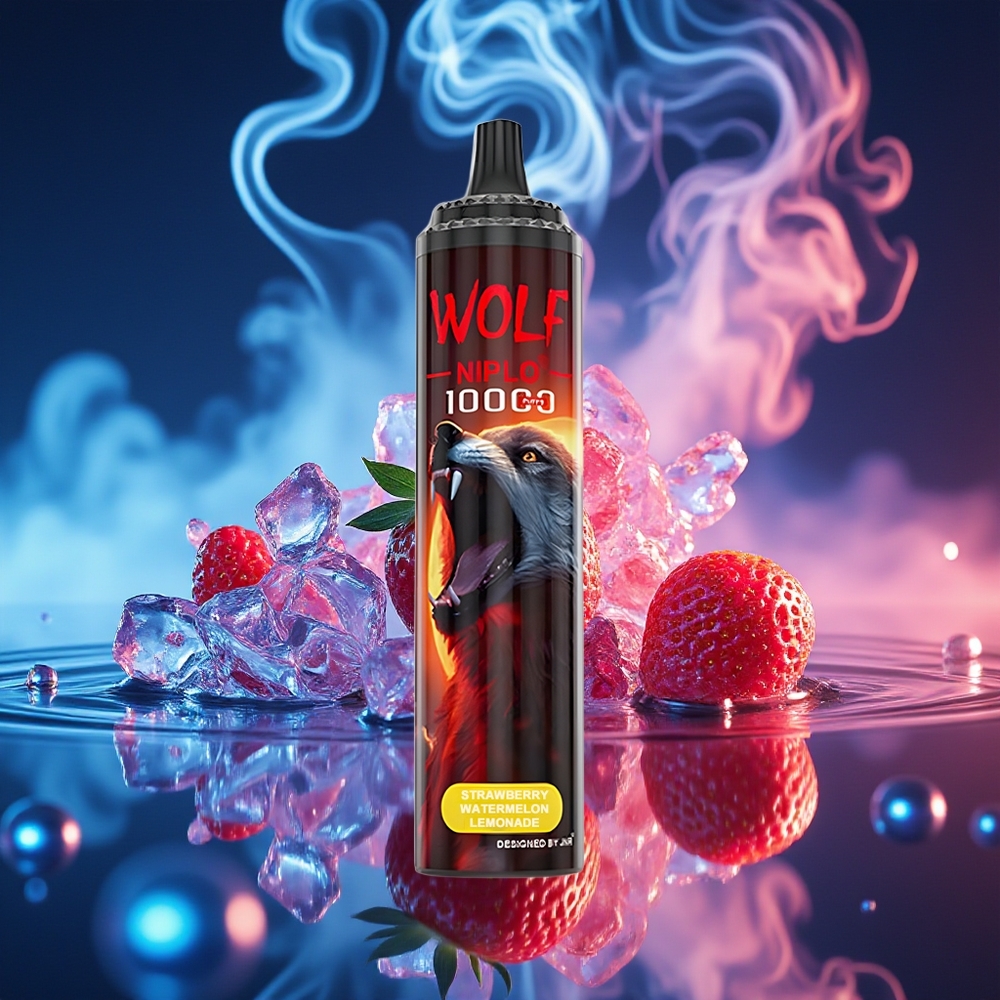 JNR Wolf Niplo 10000 תות אבטיח לימונדה עם סוללה 650mAh