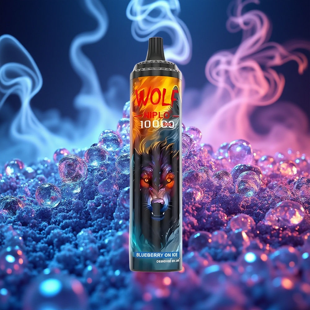 JNR Wolf Niplo 10000 אוכמניות על קרח עם סוללה 650mAh