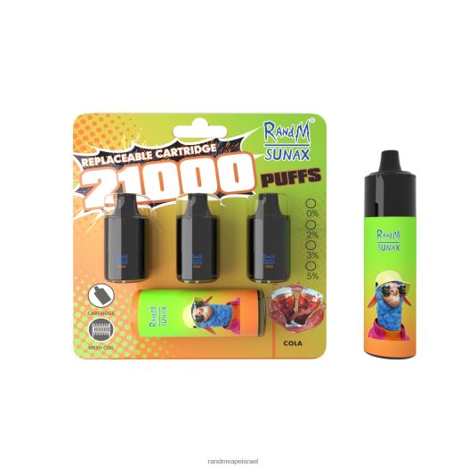 Tornado Vape Shop - RandM Sunax 21000 תרמיל בקרת זרימת אוויר להחלפה מכשיר vape 1 יחידה BVXTB6270 תערובת פירות יער