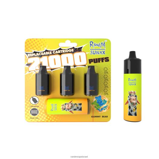 Tornado Vape Shop - RandM Sunax 21000 תרמיל בקרת זרימת אוויר להחלפה מכשיר vape 1 יחידה BVXTB6270 תערובת פירות יער