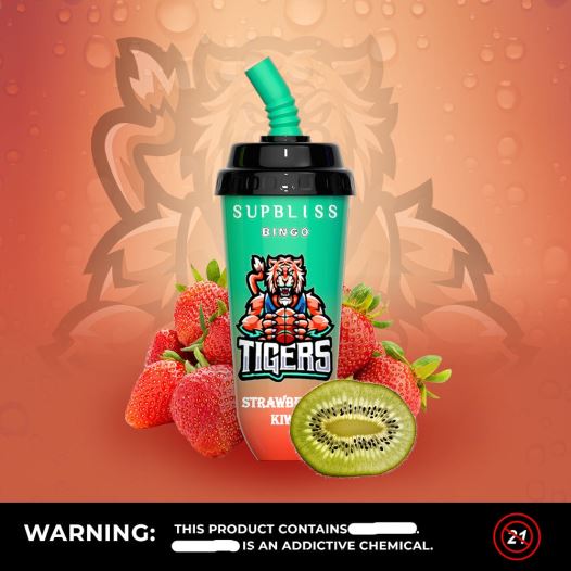 RandM Tornado Sale - RandM Supbliss Bingo מכשיר vape pod 8000 יחידה BVXTB6255 קיווי תות