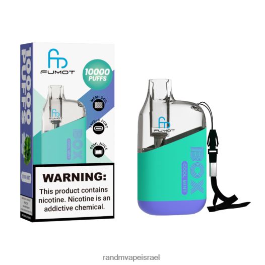 RandM Shop Discount - Fumot Original RandM Tornado Box 10,000 מכשיר vape בקרת זרימת אוויר 1 יחידה BVXTB687 מנטה קרירה