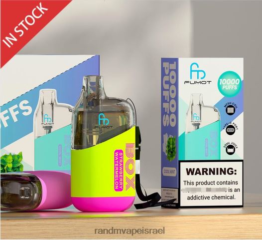 RandM Tornado Jerusalem - Fumot Original RandM Tornado Box 10,000 מכשיר vape בקרת זרימת אוויר 1 יחידה BVXTB693 אבטיח תות