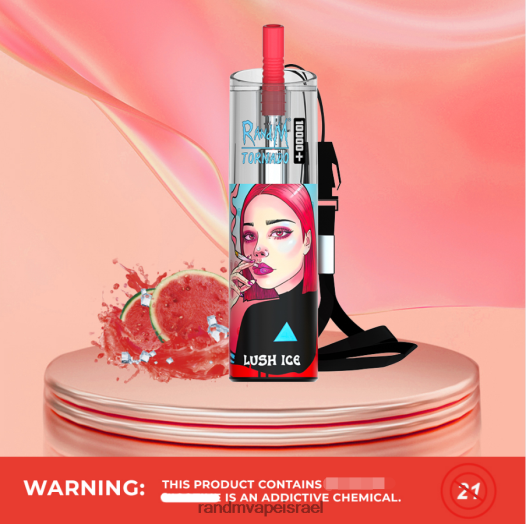 RandM Tornado Jerusalem - RandM Tornado 10000 פלוס בקרת זרימת אוויר מכשיר vape 1 pc BVXTB673 קרח שופע