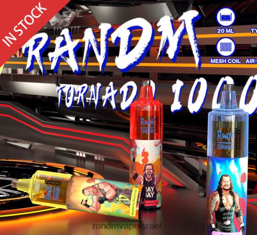 RandM Tornado Jerusalem - RandM Tornado 10,000 מכשיר vape בקרת זרימת אוויר 1 יחידה BVXTB6113 כחול ראז