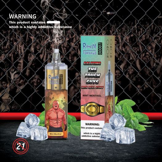 RandM Tornado Jerusalem - RandM Tornado 10,000 מכשיר vape בקרת זרימת אוויר 1 יחידה BVXTB6113 כחול ראז