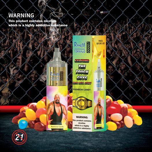 RandM Tornado Jerusalem - RandM Tornado 10,000 מכשיר vape בקרת זרימת אוויר 1 יחידה BVXTB6113 כחול ראז