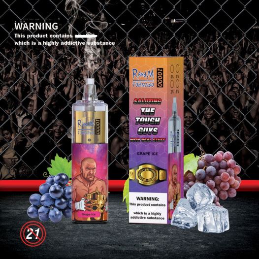 RandM Tornado Jerusalem - RandM Tornado 10,000 מכשיר vape בקרת זרימת אוויר 1 יחידה BVXTB6113 כחול ראז