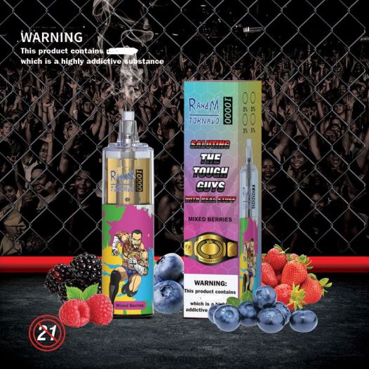 RandM Tornado Jerusalem - RandM Tornado 10,000 מכשיר vape בקרת זרימת אוויר 1 יחידה BVXTB6113 כחול ראז