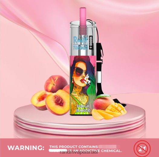 RandM Tornado Sale - RandM Tornado 10000 פלוס בקרת זרימת אוויר מכשיר vape 1 pc BVXTB685 מנגו אפרסק