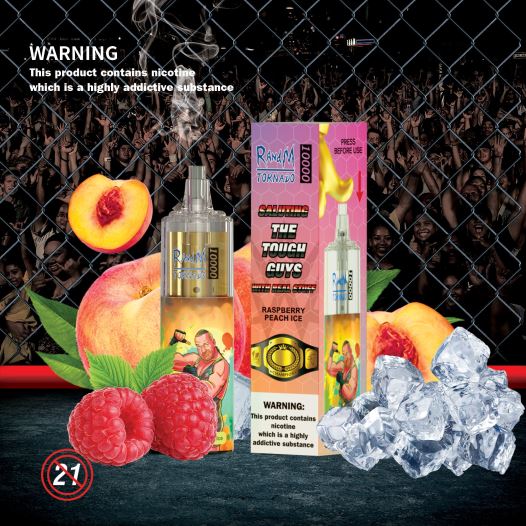 RandM Tornado Sale - RandM Tornado 10,000 מכשיר vape בקרת זרימת אוויר 1 יחידה BVXTB6115 דם נמר