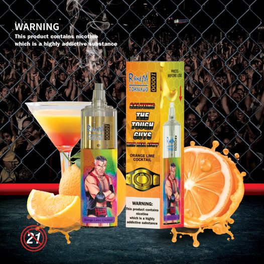 RandM Tornado Sale - RandM Tornado 10,000 מכשיר vape בקרת זרימת אוויר 1 יחידה BVXTB6115 דם נמר
