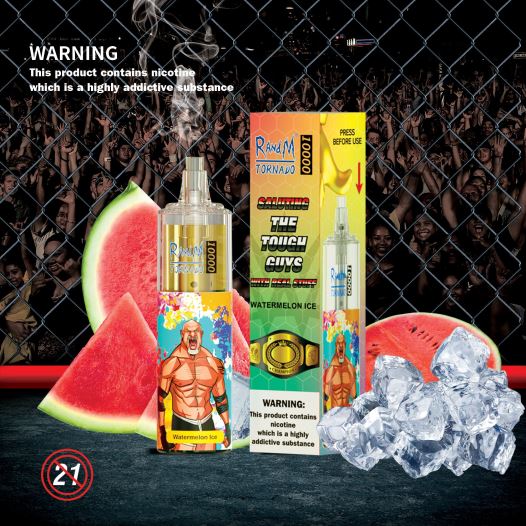 RandM Tornado Sale - RandM Tornado 10,000 מכשיר vape בקרת זרימת אוויר 1 יחידה BVXTB6115 דם נמר