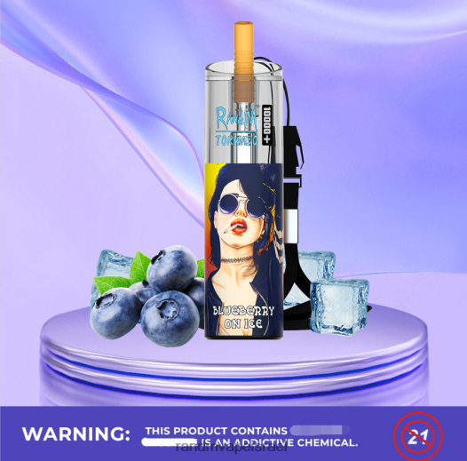 RandM Vape Factory - RandM Tornado 10000 פלוס בקרת זרימת אוויר מכשיר vape 1 pc BVXTB678 תערובת פירות יער