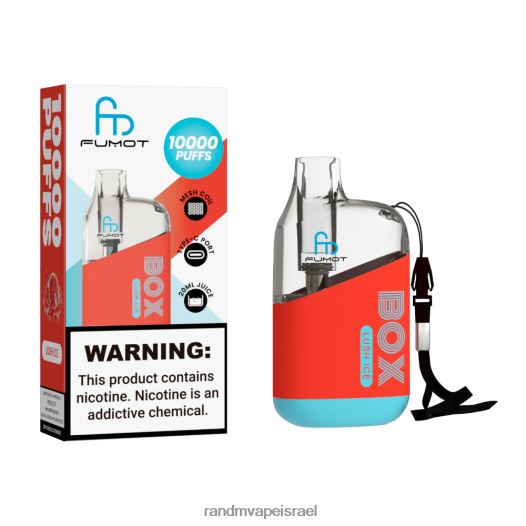RandM Vape Online - Fumot Original RandM Tornado Box 10,000 מכשיר vape בקרת זרימת אוויר 1 יחידה BVXTB686 קרח שופע