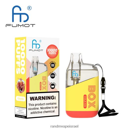 Tornado Vape Shop - Fumot Original RandM Tornado Box 10,000 מכשיר vape בקרת זרימת אוויר 1 יחידה BVXTB6100 קרח קולה