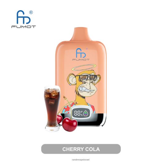 RandM Vape Factory - Fumot Original RandM Digital Box 12000 סוללה ומכשיר vape תצוגה נוזלית BVXTB68 דובדבן