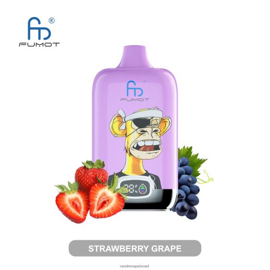 RandM Vape Factory - Fumot Original RandM Digital Box 12000 סוללה ומכשיר vape תצוגה נוזלית BVXTB68 דובדבן