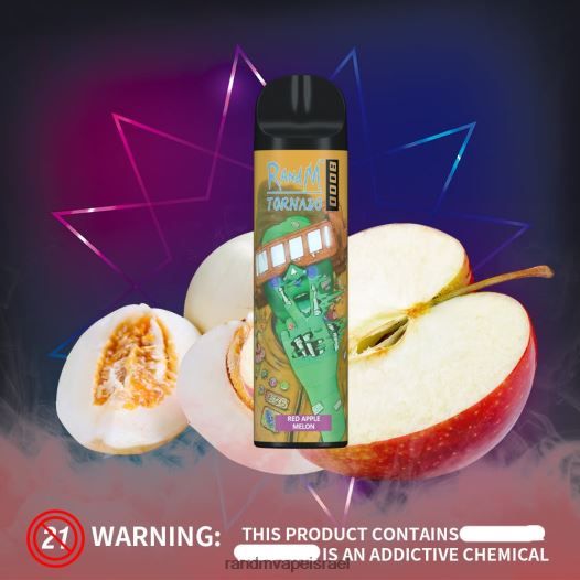 RandM Shop Discount - RandM Tornado מכשיר vape בקרת זרימת אוויר 8000 1 יחידה BVXTB6237 קרח כחול razz