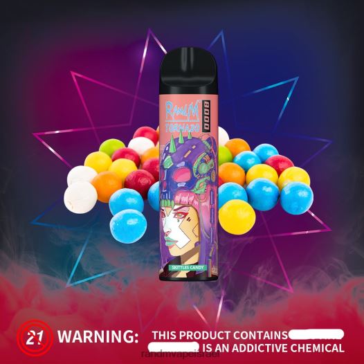 RandM Shop Discount - RandM Tornado מכשיר vape בקרת זרימת אוויר 8000 1 יחידה BVXTB6247 קרח בננה