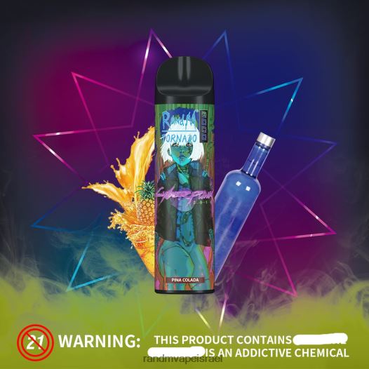 RandM Shop Discount - RandM Tornado מכשיר vape בקרת זרימת אוויר 8000 1 יחידה BVXTB6247 קרח בננה