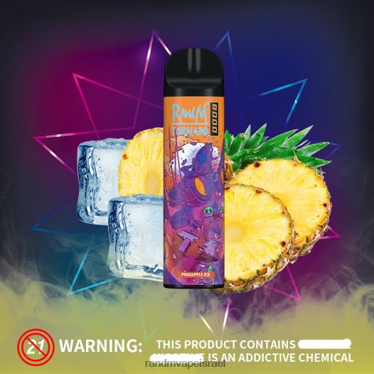 RandM Shop Discount - RandM Tornado מכשיר vape בקרת זרימת אוויר 8000 1 יחידה BVXTB6247 קרח בננה