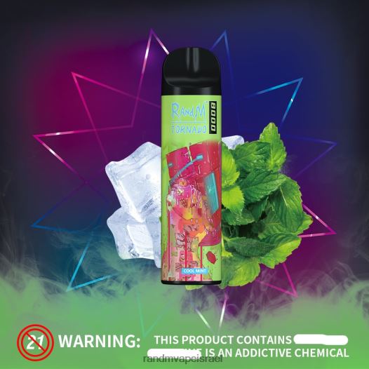 RandM Shop Discount - RandM Tornado מכשיר vape בקרת זרימת אוויר 8000 1 יחידה BVXTB6247 קרח בננה